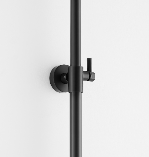 Душевая система с изливом Arrow AG3311BC черный